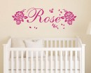 Girls Name Roses Decal Set